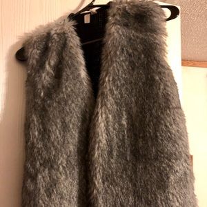 Fur front vest